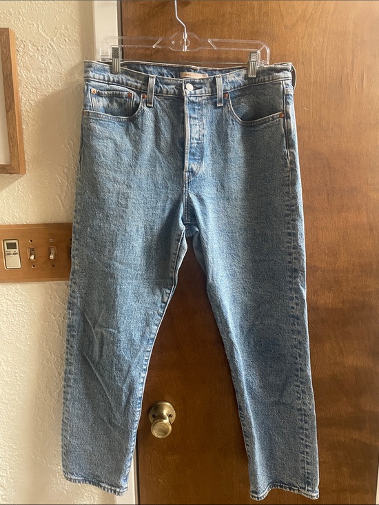 Denim - Classic Woman's or Men's Light Blue Denim Jeans